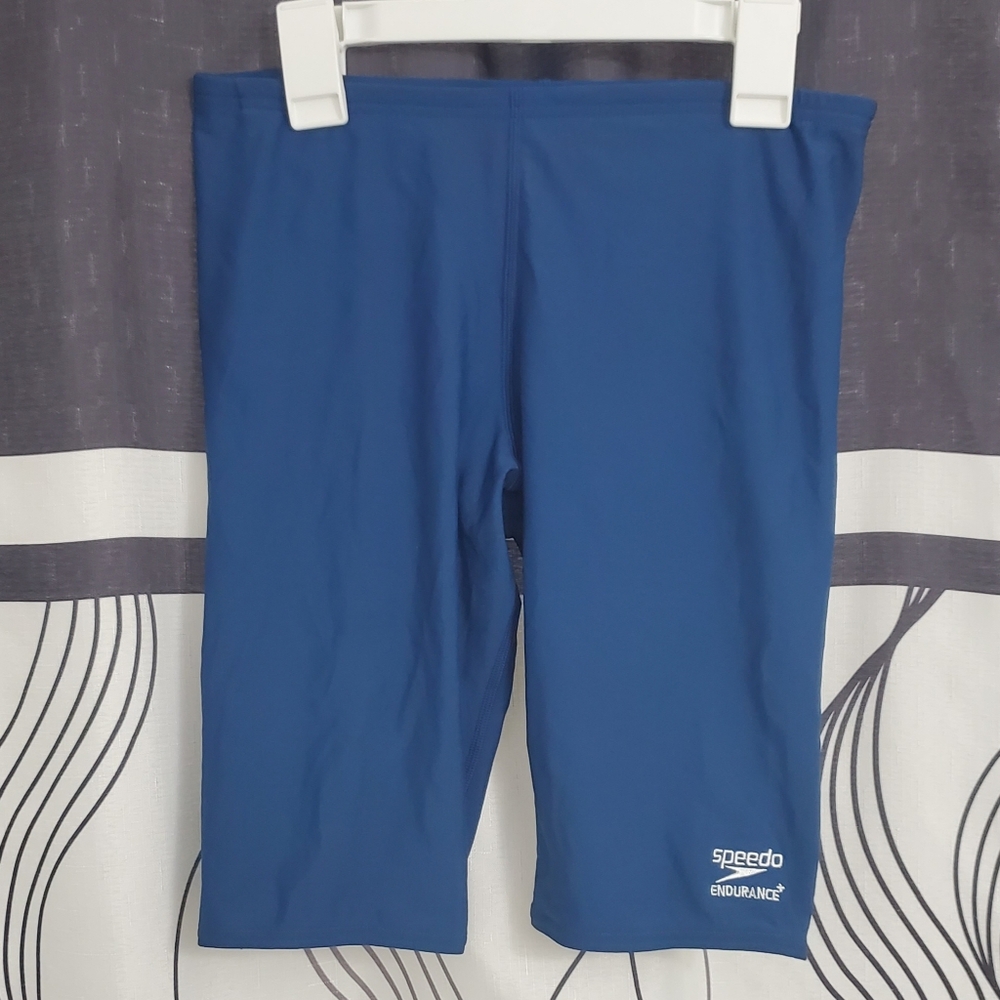 Speedo Men's Solid Endurance+ Jammer Swimsuit 805013/4